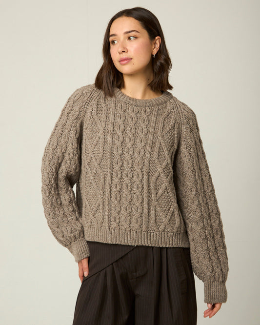 Beckett Cable Knit Crew Jumper