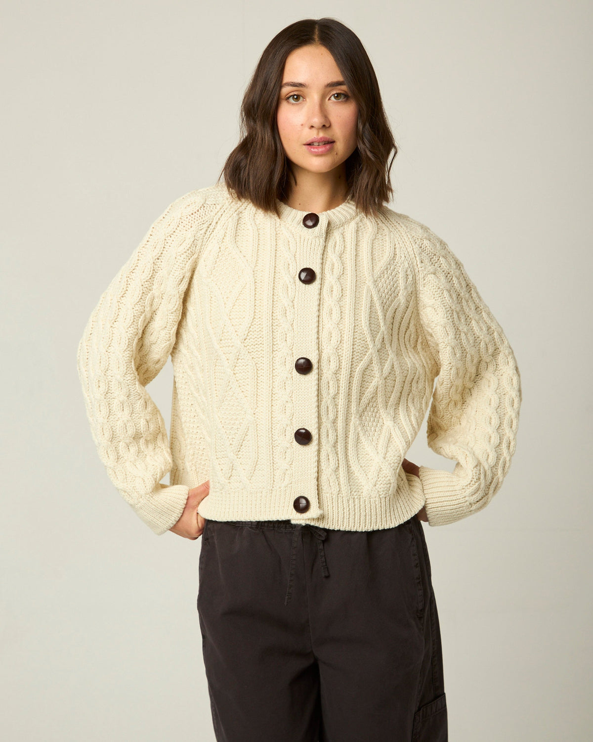 Beckett Cable Knit Cardigan